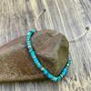 Adjustable Natural Turquoise Beaded Bracelet | Natural Stone, Perfect for Vacation & Gifts