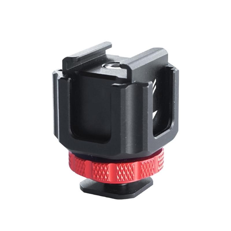 Camera Cold Shoe Adapter Aluminum Alloy 5 for Head Cold Shoe Bracket for LED Lights Microphones Monitors  ecorders