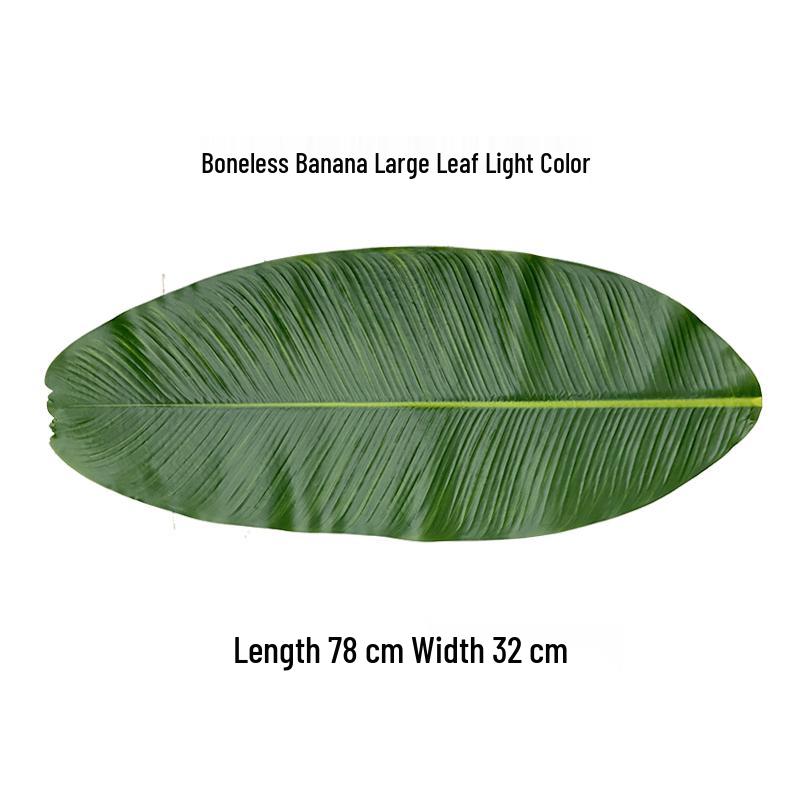 Velké umělé banánové listy - Plastové a hedvábné banánové listy jako dekorace