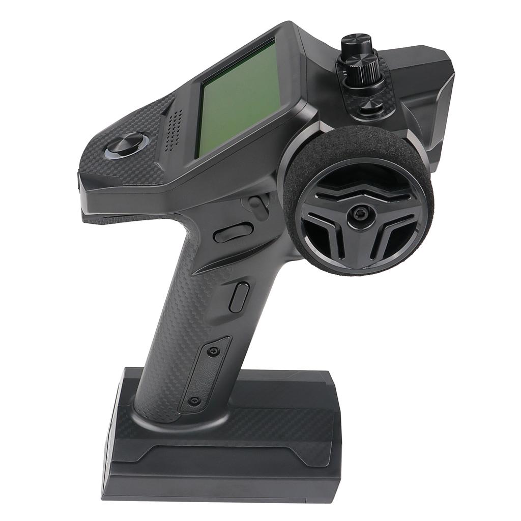 10CH Transmitter and 11CH Receiver Kit, 2.4GHz Remote Controller with LCD Display for RC Cars, Boats