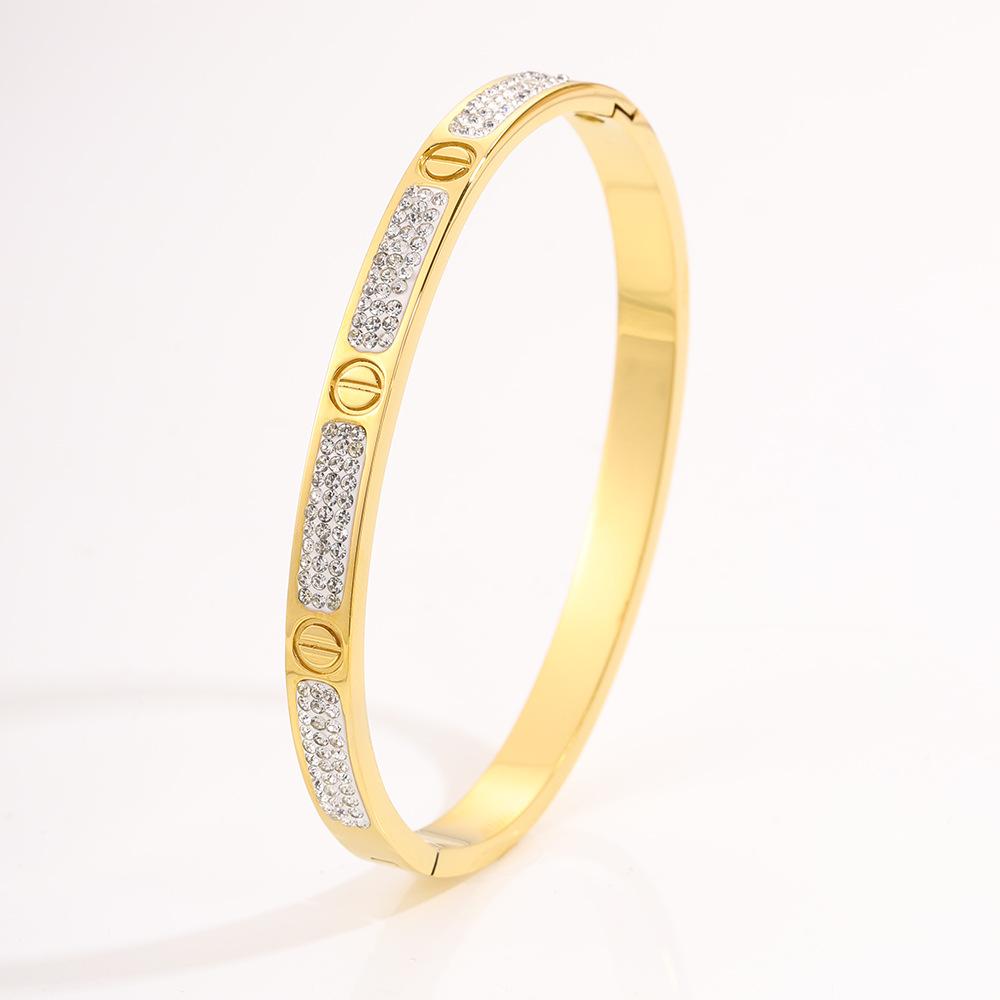 Titanium Steel Non-fading Women's Light Luxury Personalized Design Gold Fashion Trend Jingle