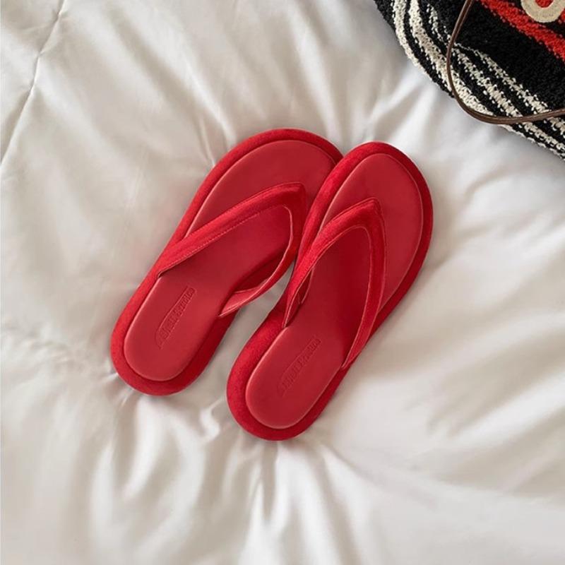 Buty plażowe Klapki na grubej podeszwie Klapki damskie