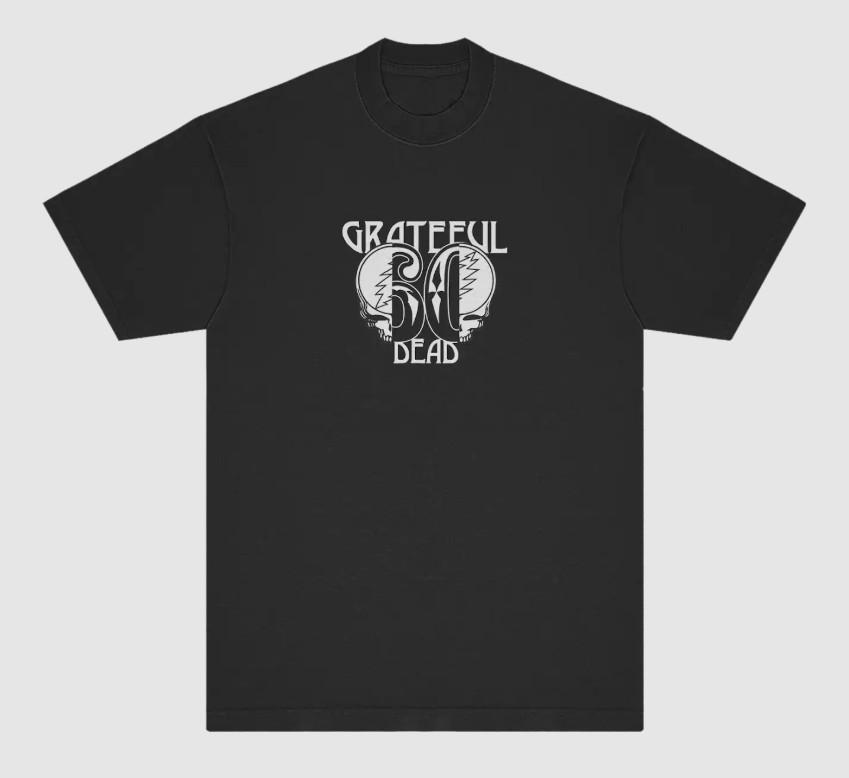 Grate*ful Dead 60th Split Stealie T-Shirt Size S-5XL Reprint Unisex T-Shirt XXXXL