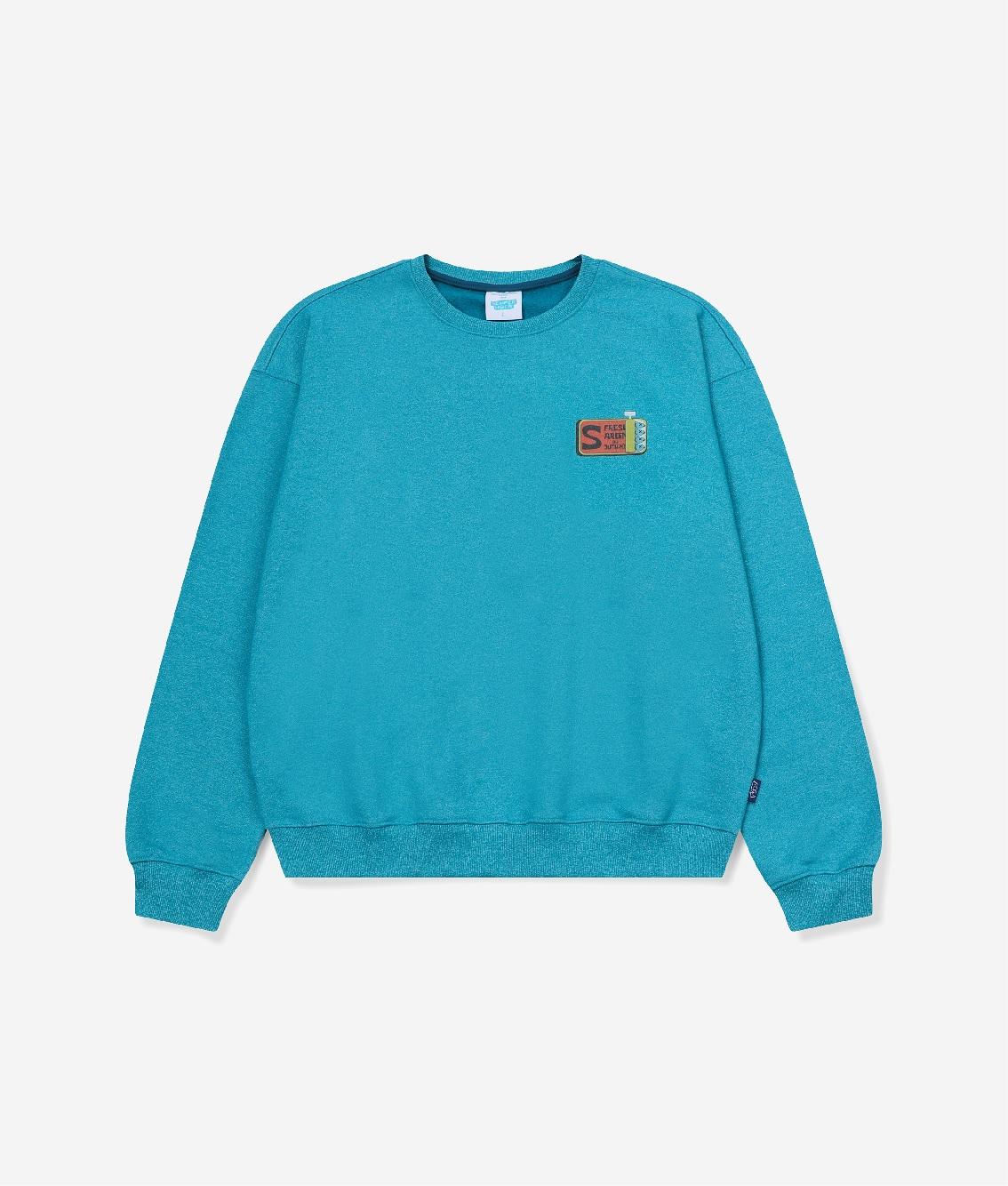Свитшоты с сардинами Semperiver (бирюзовый) Turquoise/L