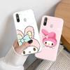 Transparente Hülle für Samsung A04 A14 A23 M33 M53 Realme 10 9 C35 C55 VIVO X80 Infinix Hot 30 Note 11 Tecno Spark 8P Pro L-4 Lovely My Melody