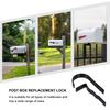 1Set Mailbox Latch Kit Heavy Duty Metal Build Secure Locking Mechanism Easy DIY Upgrade for Damaged Or Worn Post Box Door