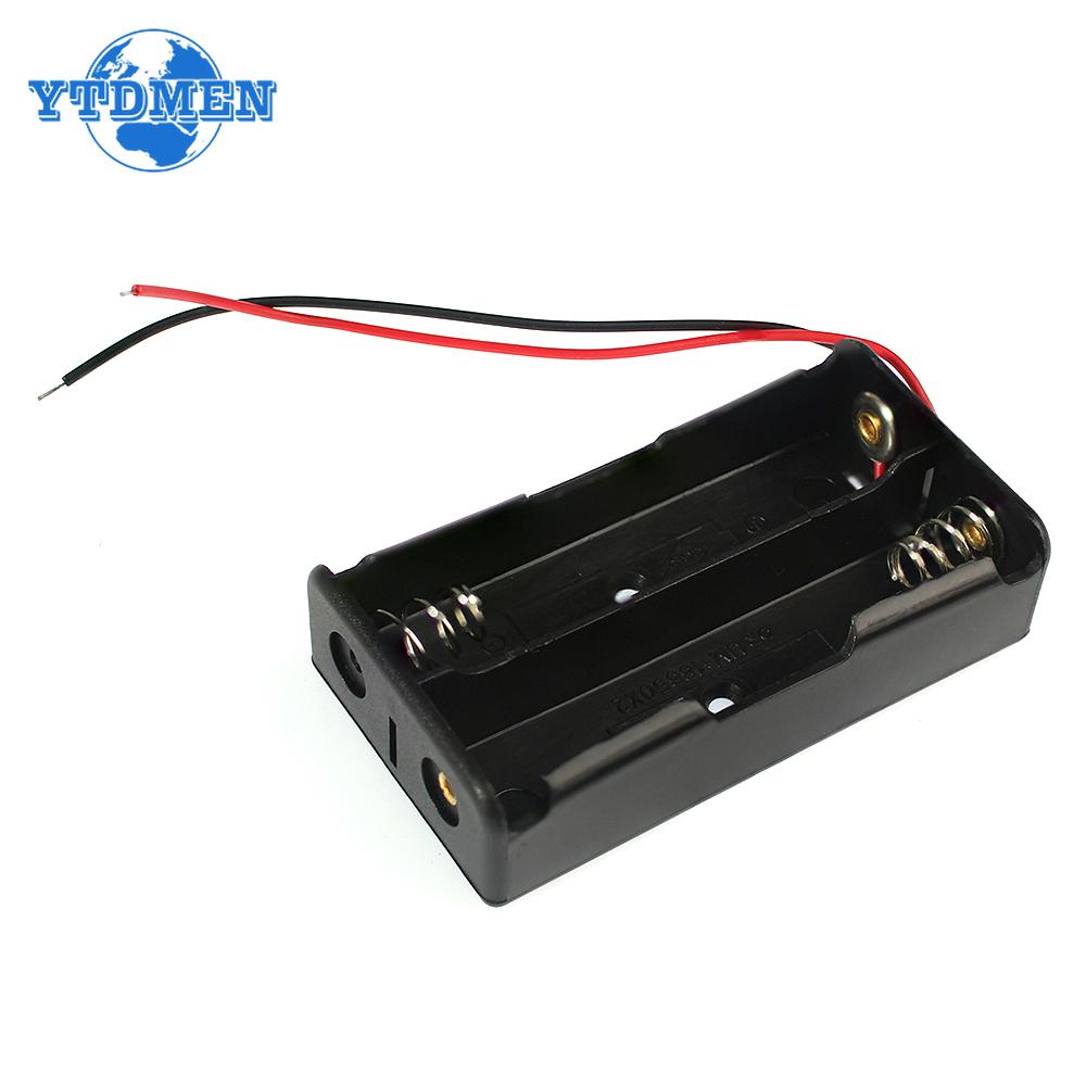 4PCS 18650 Battery Case Holder with Wire, 1X 2X 3X 4X 18650 Plastic DIY Battery Storage Boxes Case Wire Lead Pin