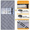 Cotton Door Curtain Soundproof Thickened Air Conditioner Curtain No Punching Windproof Thermal Insulation Curtain Household Use
