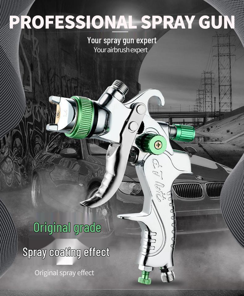 2008 Car High Atomization Spray Gun 1.7/2.0/2.5mm Nozzle Pneumatic Top-Feed Paint Sprayer