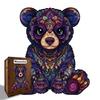 Little Bear Wooden Puzzle: Irregular Shape Interlocking Toy & Multi-functional Decompression Money Box