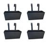 Outdoor Hanging Rectangular Planter with Removable and Gardening for Balcony Garden Decor