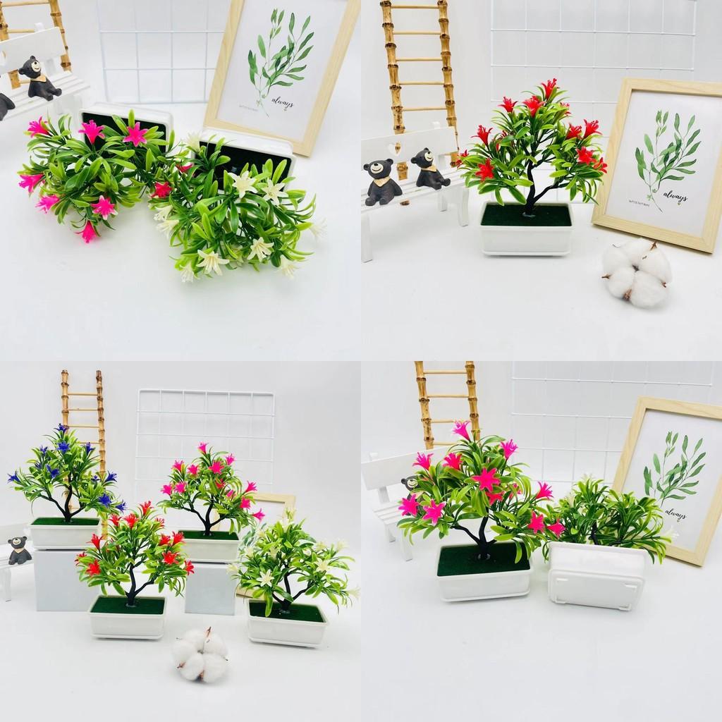 Faux Cymbidium Tree Garden Decor Potted Plant With Realistic Look For Outdoor And Indoor Use