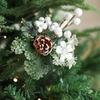 Plastic Simulation Pine Cone Branches Handmade Fake Plant Artificial C  Merry Christmas Decoration