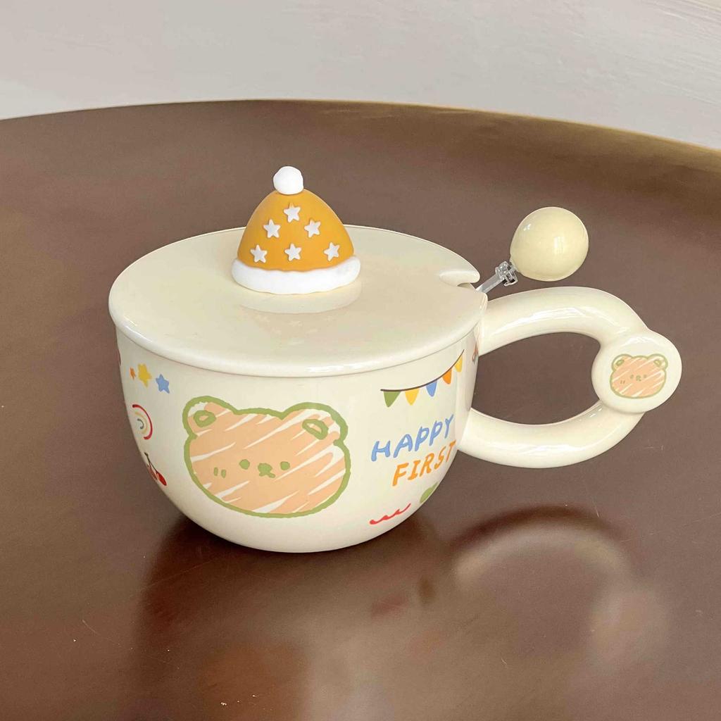 Geburtstagsgeschenke für Mädchen, niedliche kreative Cartoon-Bärentassen, Haushaltskeramiktassen, Souvenirs, Geschenkboxen