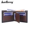 Baellerry Men Short Wallet Classic Design PU Leather Bifold Wallets Vintage Fashion Men Purse Card Holder