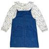 Miso Girls Floral Collared Pinafore Dress