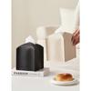1pc Minimalist Luxury Square PU Leather Tissue Box, Napkin Holder, Decoration For Holiday, Family Gathering, Kitchen, Dining Table