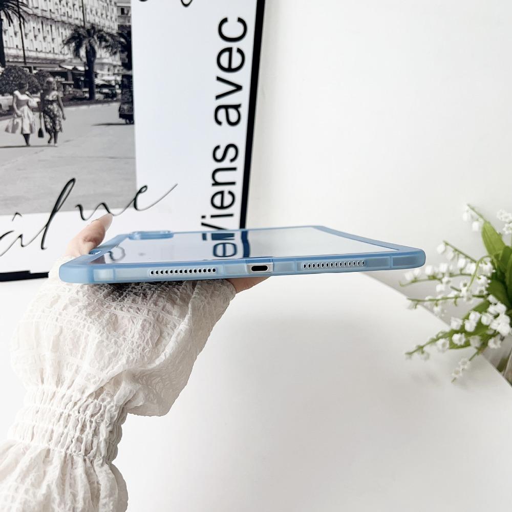 Pencil Holder Case For iPad A16 11th 10th 10.9 Air 4 Air 5 Air3 10.5 10.2 7th 8th 9th Pro 11 5th 6th 9.7"mini 6 7 Soft TPU Cover