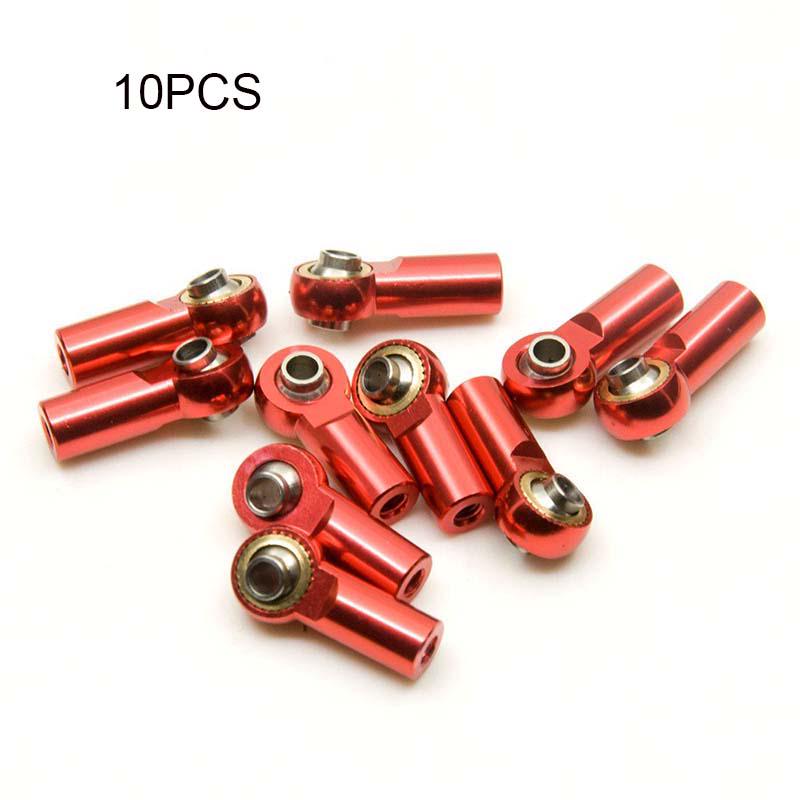 

Alloy 10pcs M3 Tie Rod End Ball Joint For 10 Crawler Rc Truck Scx10 D90 Trx4 Red(10pcs)