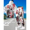 Japanese Anime 3d Print Hoodie 2pcs Set Men Women Fashion Sexy Samurai Tracksuit Casual Spring Autumn Clothes Hoodie Jogging Set