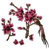 1 Set Applique Repair DIY Patches For Jeans Hat Embroidered Magnolia Bag Clothes Fabric Stickers Embroidery Flower
