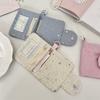 Star Glitter ID Card Holder Cards Wallet Coins Wallet Zipper Coin Purse Student Card Bag Earphones Pouch Key Ring Bag Pendant