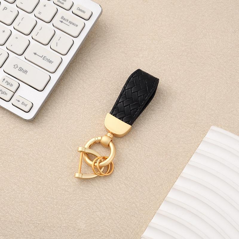 Cross-border Year of the Horse Car Home Keychain Wrist Rope Motorcycle Pendant Men's and Women's Metal Braided Rope Bag Key Chain