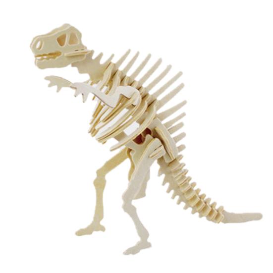 Funny 3D Simulation Dinosaur Skeleton Puzzle DIY Wooden Educational Toy for Kids