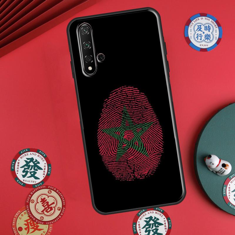 Morocco Map Flag For Huawei P20 P30 P40 Lite P60 Pro Nova 12i 11i 8i 12s 9 10 SE Y90 Y60 Y70 Y72 Y61 Y91 Case