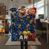 1PC France National Football Team Patterned Flannel Blanket Suitable For All Seasons for Home Decor Warmth and Comfort Gifts Holiday Present