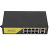 AI POE Switch 8 POE Ports and 2 Uplink 100Mbps High Speed 120W Metal Power Supply Ethernet Network Switch Extend 250M