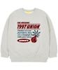 UNION GARMENTS [Fleece-Lined] Vintage Boom Oversized Sweatshirt Oatmeal