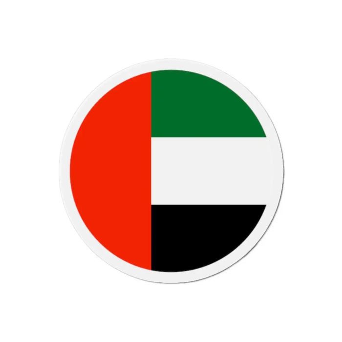 Aimant Rond - Émirats Arabes Unis - 7 cm - 50 kusů - Résine synthétique - Mixte