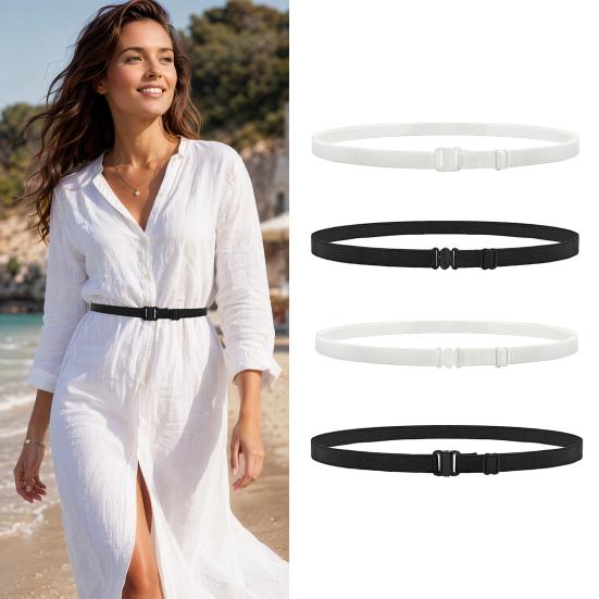 baizihuahu Adjustable Fit Belly Band, Women Belt with Super Elastic Drawstring Strap, Stretchable Support for Versatile Shirt Accessory