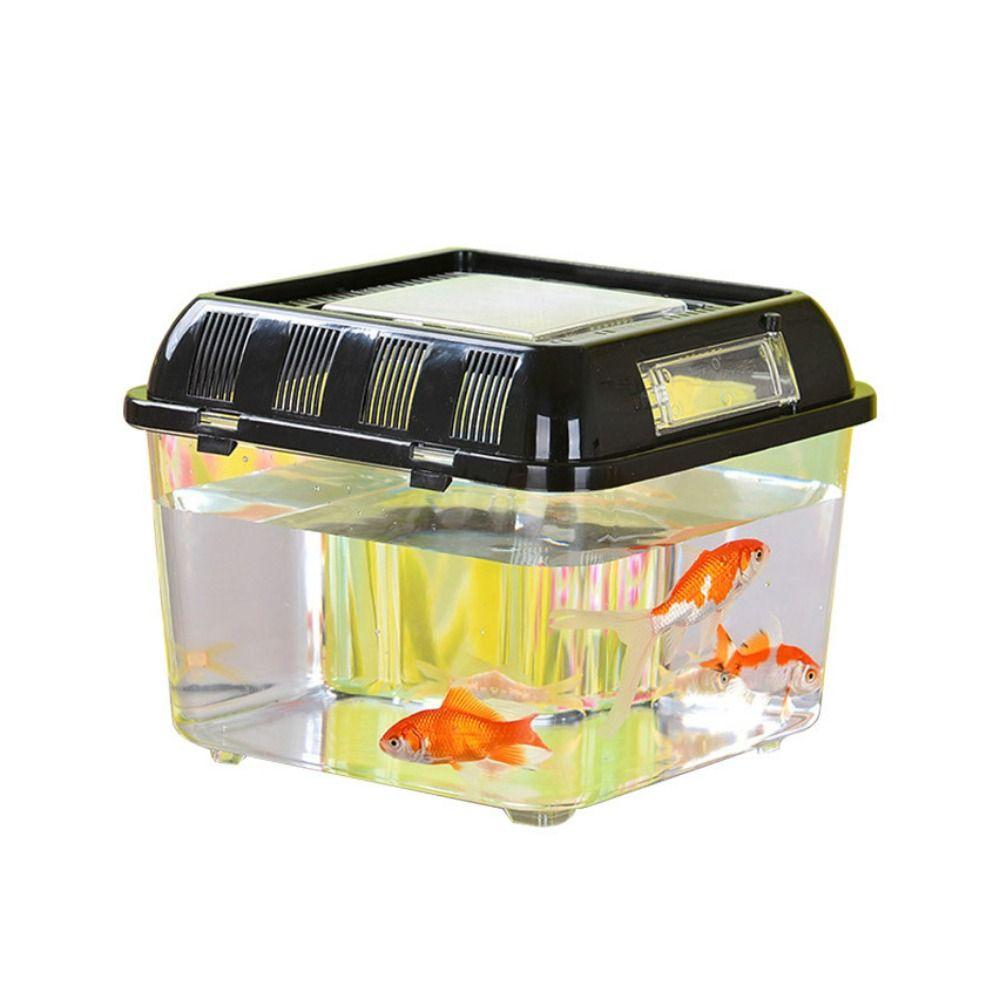 Plastic Fish Bowl Handheld Reptile Carrier Peractical Portable Fish Tank  Aquarium