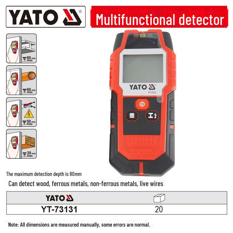 

Многофункциональный настенный сканер Yiertuo: Обнаруживает провода, кабели, сталь, металл, водопроводные трубы.