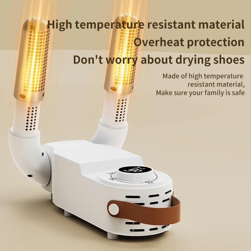 Adjustable Dryer Shoe Dryer Intelligent Timer Quick Drying Deodorizing Sterilizing Shoe Dryer Household Shoe Warmer Heater
