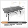 OEING Portable Roll-Up Folding Camping Table