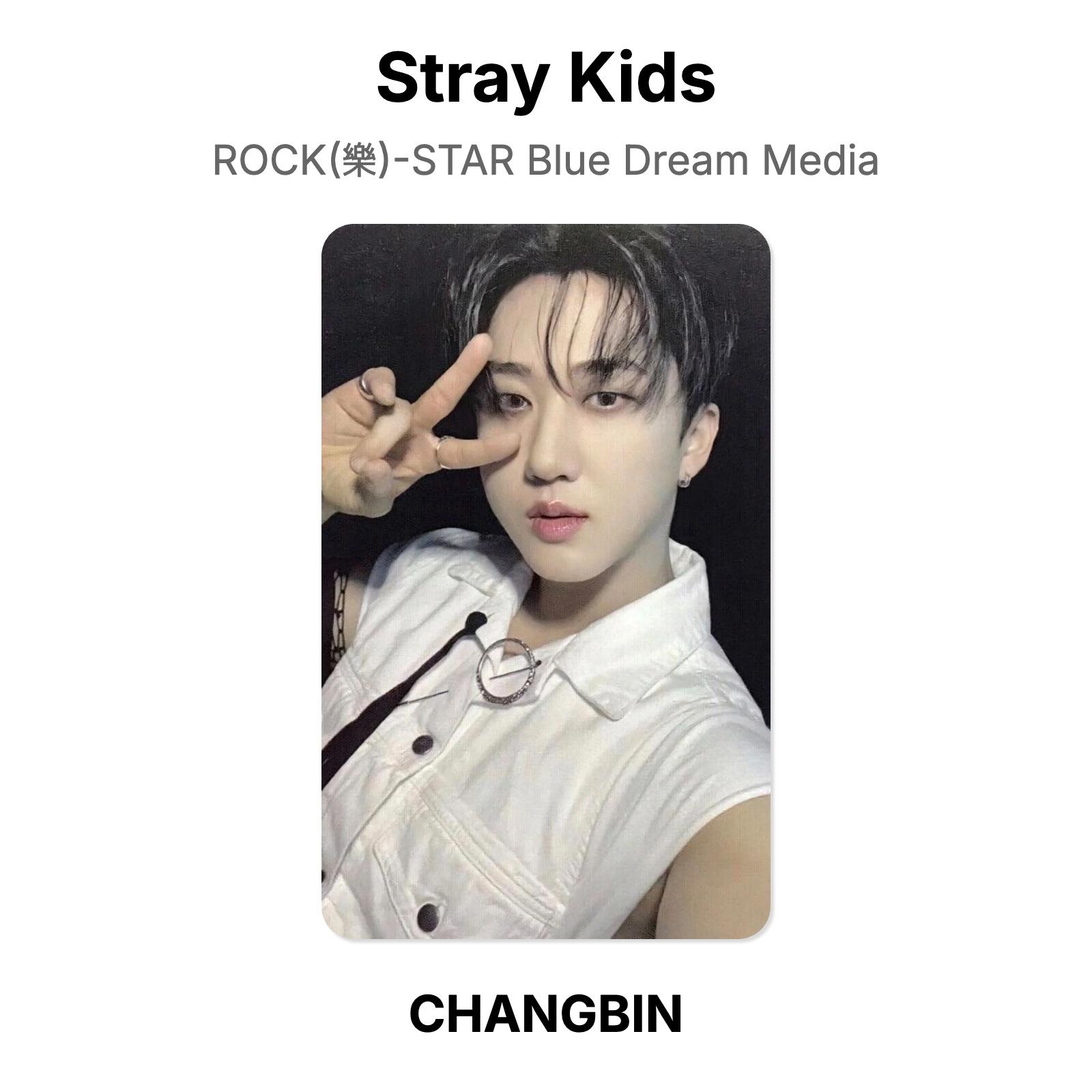 Stray Kids — рок!()-Официальная фотокарточка STAR Blue Dream Media CHANGBIN