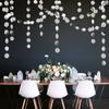 4M Paper Star Round Garland Banner Adult Birthday Party Decorations Kids Boy Girl Baby Shower Hanging Curtain DIY Wedding Decor