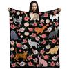 Cute Cat Flannel Digital Print Blanket Sofa Blanket Office Nap Blanket