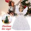 Glitter Christmas Angel Pendant with Shining Wings Hanging Angel Doll  Wedding