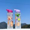 750ml Capybara Printed Water Bottle With Straw Sippy Cup Leakproof Plastic Water Bottles For Outdoor Sports Camping Drink Cup