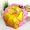 Pokémon Psyduck Pattern, Automatic Folding Umbrella, Portable and Foldable Design, 8 Ribs, a Christmas or Birthday Gift.