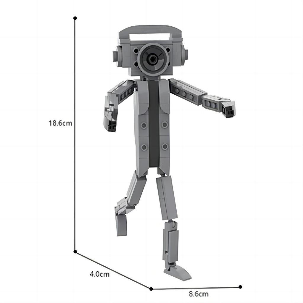 Building Blocks Camera Man Small Particle Assembly Set Creative Toy Model Children's Ornaments