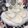 Fashion Cute Bow Versatile Low Heel Round Toe Shallow Mouth Women's Single Shoes