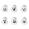 6Pcs Halloween Mini Light-up Ghost Figurine Resin Miniature Table Ghost Lights for Halloween Party Favors Home Garden Decoration