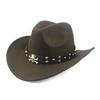 New artificial schammy Western Cowboy Hat For Men Gentleman Jazz Hats Panama Cowgirl Hat Sombrero Hombre