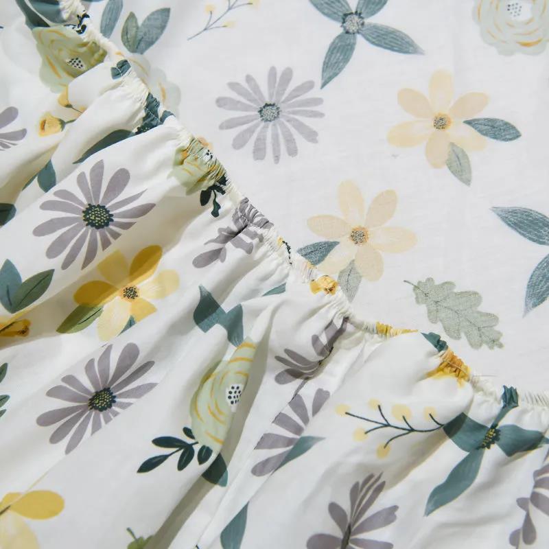 Cotton Bed Pillowcase Three-piece Plus Thick Anti-skid Protection Bed Cover Bedding Suit