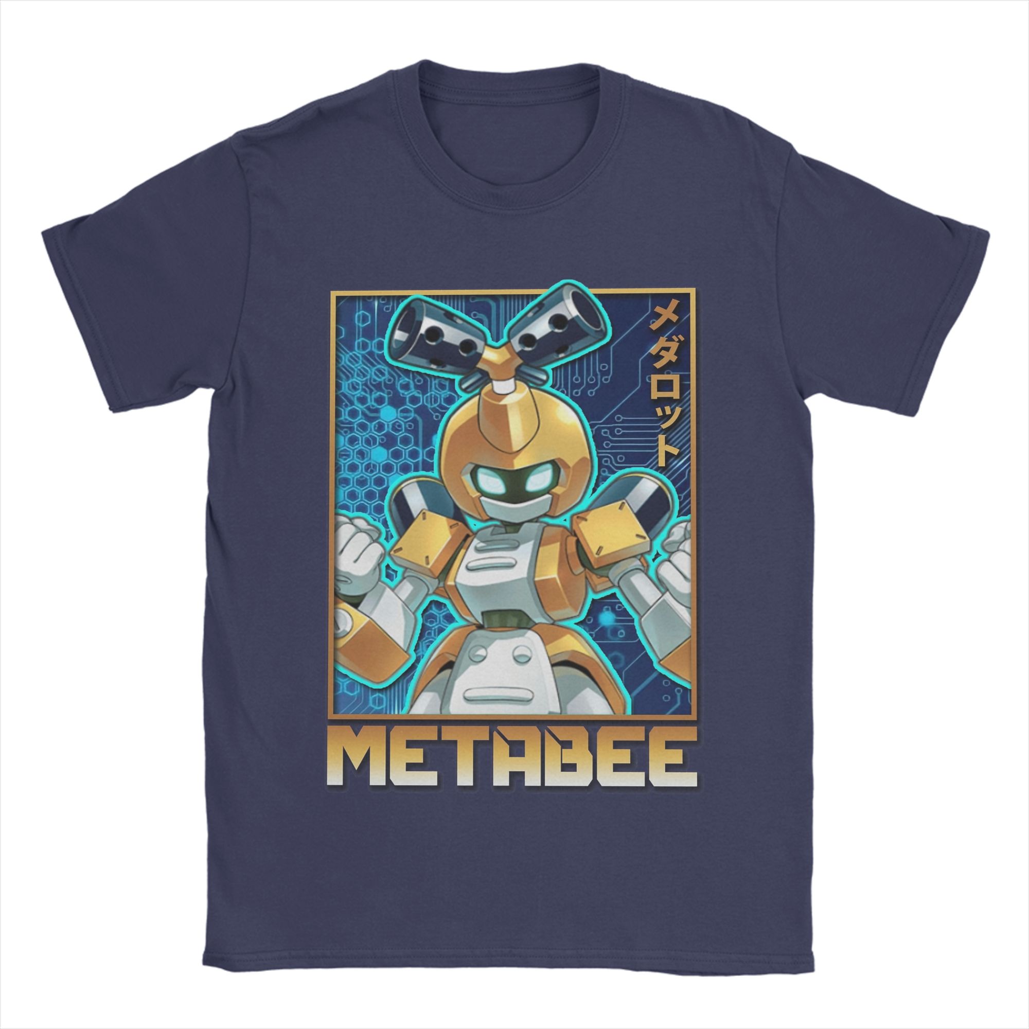 

Men s Medabots Metabee T Shirts Cotton Clothing Funny Short Sleeve Round Collar Tees Gift Idea T-Shirt 4XL